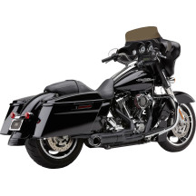Turn Out Sistema de escape 2-1 — silenciador 4", Negro