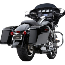 Turn Out 2-into-1 Exhaust System — 4" muffler, chrome