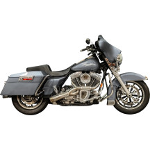 Sistema de escape 2-into-1 Big Sexy — Acero inoxidable, acabado sin pulir