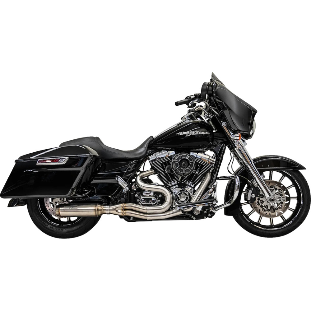 Super Bike 2:1 Exhaust System — 2-Into-1, 10 cm (4\"), 18 mm oxygen sensor, stainless steel