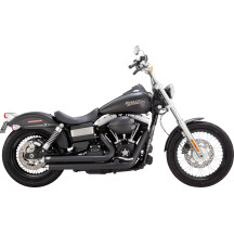 Big Shots Staggered Exhaust System — 2-into-2, Black matte