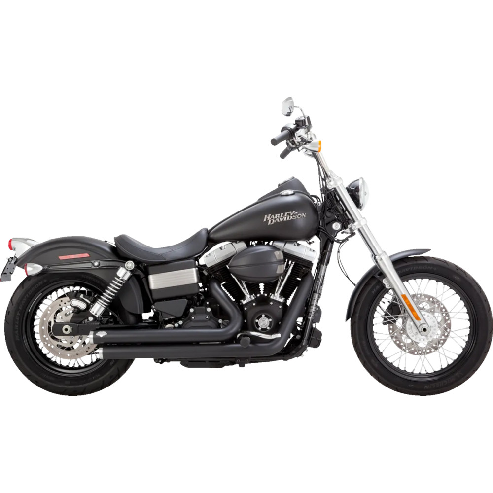Big Shots Staggered Exhaust System — 2-into-2, Black matte Big Shots Staggered Exhaust System — 2-into-2, Black matte
