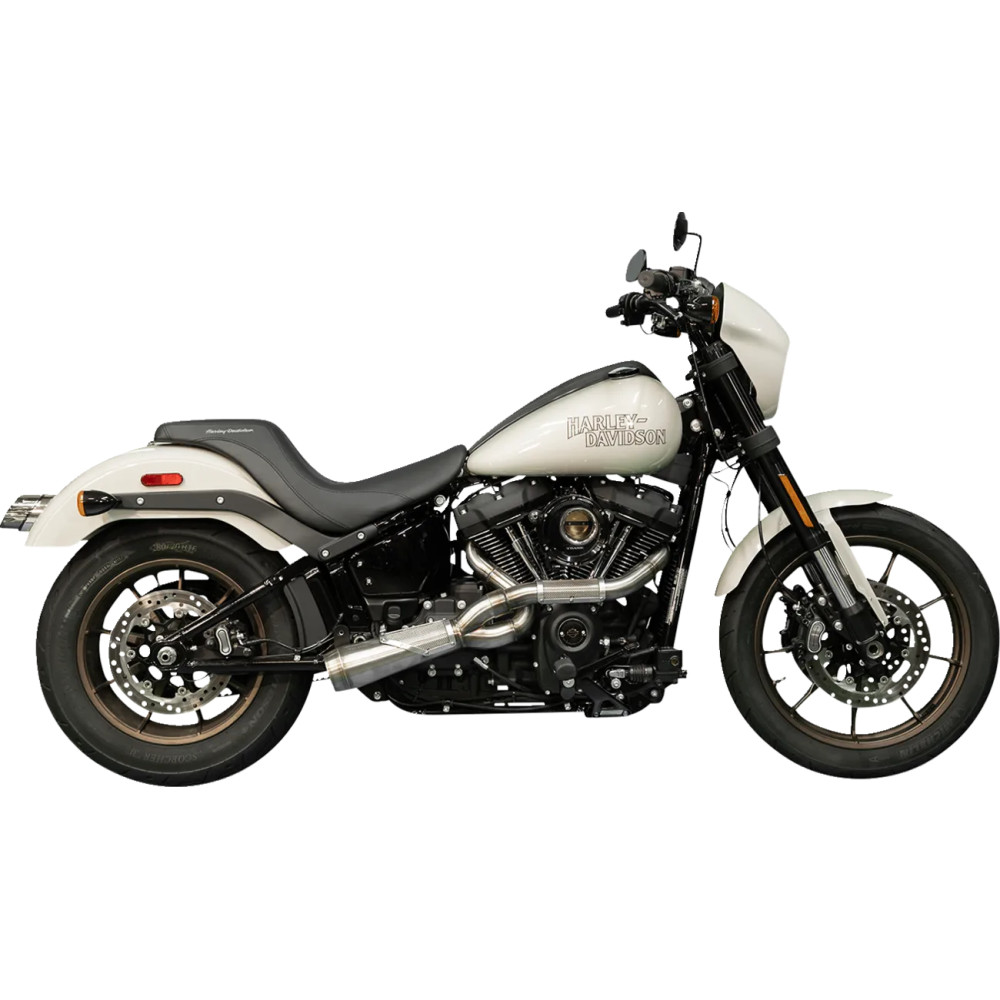 2-into-1 Big Sexy Exhaust System — 2-into-1, Stainless Steel, Silver