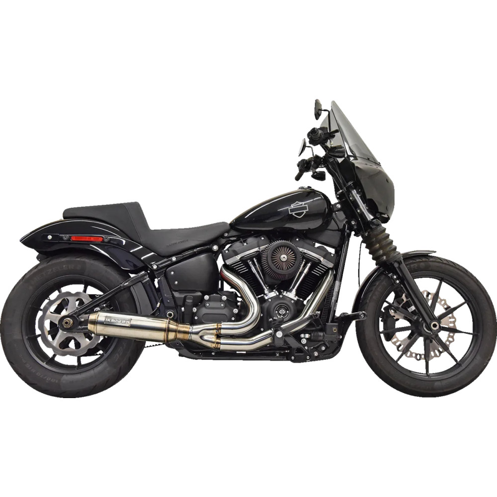 2-into-1 Super Bike Exhaust System with 4" Muffler 2-into-1 Super Bike Exhaust System with 4" Muffler