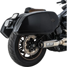 Sistema de escape 2 en 1 Supersport — silenciador 10 cm (4"), acabado cepillado, 49 State