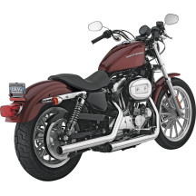 Straightshots Slip-On Muffler — 2-1/2" OD, right-side, chrome