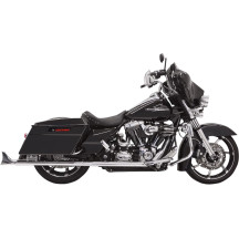 Fishtail Slip-On Mufflers — Slip-On, 33", 2-1/4" OD, Stainless steel, Chrome