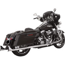 Fishtail Slip-On Mufflers — Slip-On, 33", 2-1/4" OD, Stainless steel, Chrome