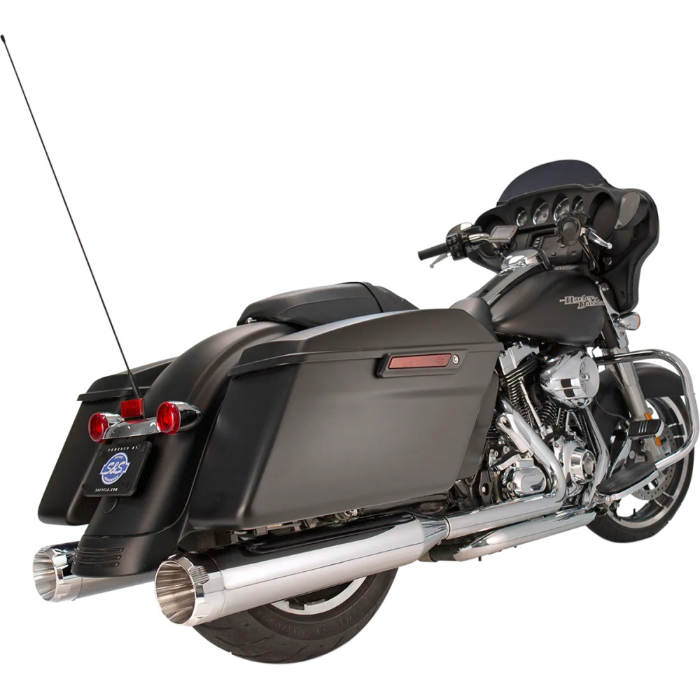 4-1/2" MK45 Performance Mufflers — Slip-On, Pair, Chrome end caps
