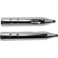 Silenciadores de alto rendimiento MK45 de 4-1/2" — 4-1/2" diámetro exterior, Slip-On, par, acabado cromado