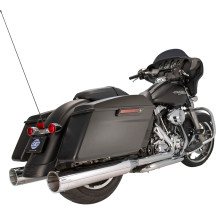 Silenciadores de alto rendimiento MK45 de 4-1/2" — 4-1/2" diámetro exterior, Slip-On, par, acabado cromado