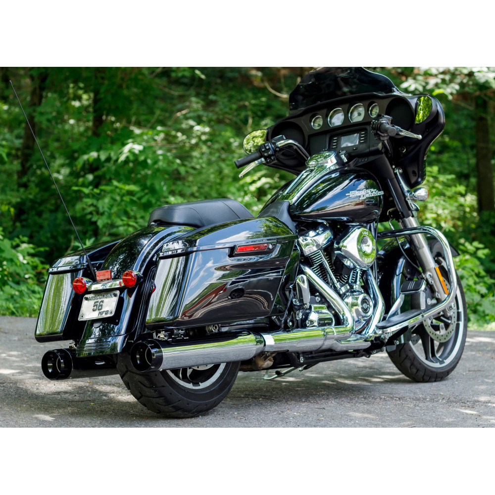 4-1/2" MK45 Performance Mufflers — Slip-On, Pair, Chrome