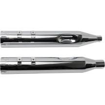Silenciadores de alto rendimiento MK45 de 4-1/2" — 4-1/2" diámetro exterior, par, cromo