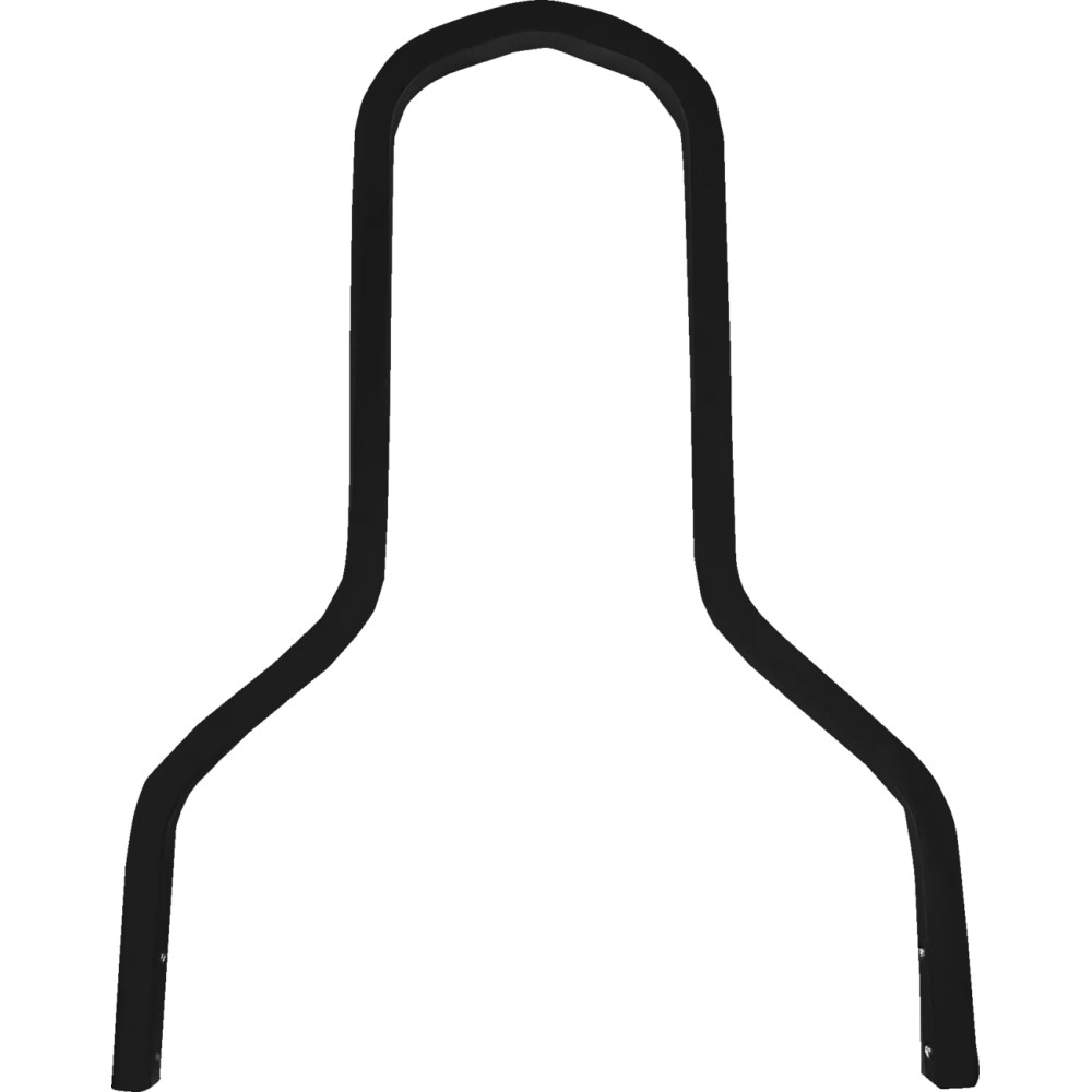 Sissy Bar cuadrado — 11" de alto, negro brillante
