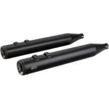 Grand National Slip-On Mufflers — 10 cm (4\") outer diameter, ceramic black