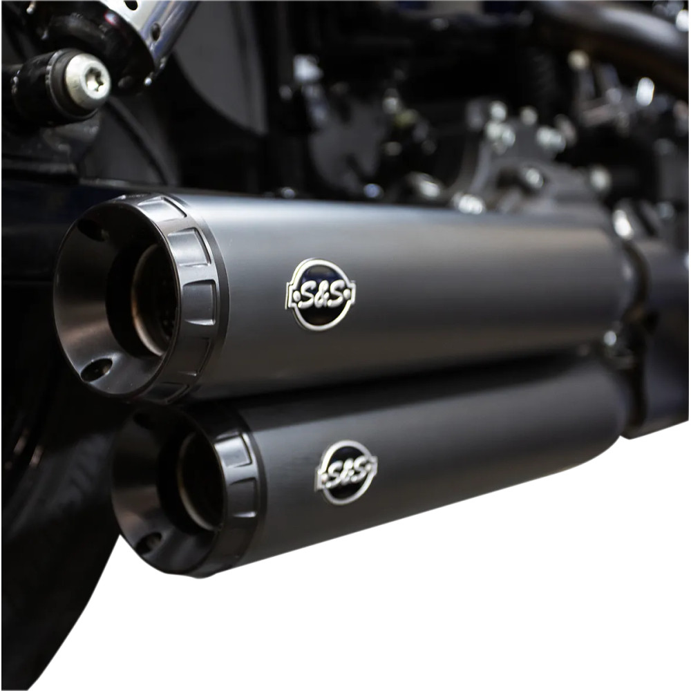 Grand National Slip-On Mufflers — Ceramic Black Grand National Slip-On Mufflers — Ceramic Black