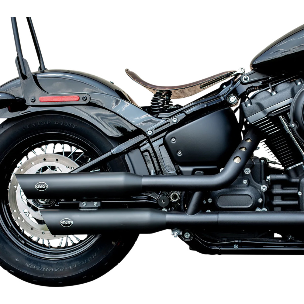 Slash Cut Race Slip-On Mufflers — Guardian Black Slash Cut Race Slip-On Mufflers — Guardian Black