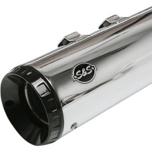GNX Slip-On Mufflers — 4.5" (11.5 cm), Tuxedo Black end cap