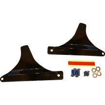 Placas laterales para Sissy Bar — Negro brillante