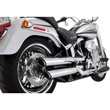 Silenciadores Twin Slash Slip-On de 3" — montaje derecho, par, cromo