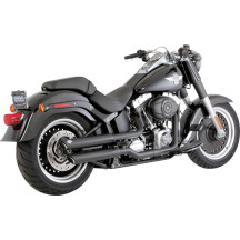 Silenciadores Slip-On Twin Slash de 3" — negro, montaje derecho