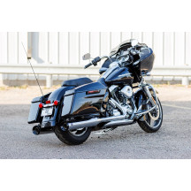 4-1/2\" GNX Slip-On Mufflers — Tuxedo black end caps, chrome finish