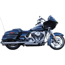 4-1/2\" GNX Slip-On Mufflers — Tuxedo black end caps, chrome finish