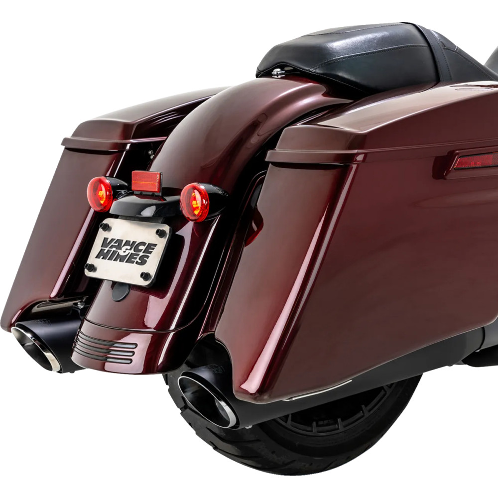 Twin Slash Slip-On Muffler — 10 cm (4"), matte black Twin Slash Slip-On Muffler — 10 cm (4"), matte black