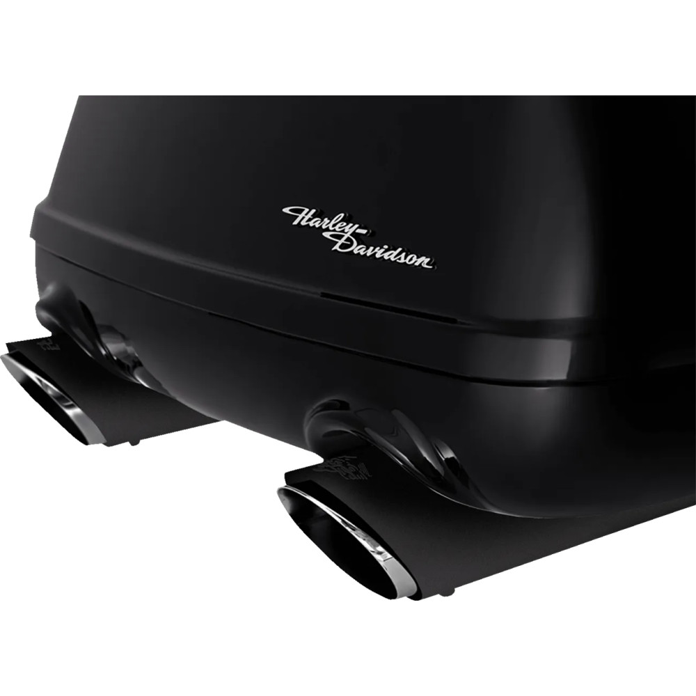 Silenciadores Twin Slash Slip-On — diámetro exterior 4" (10 cm), Slip-On, par, negro mate Silenciadores Twin Slash Slip-On — diámetro exterior 4" (10 cm), Slip-On, par, negro mate