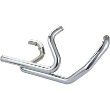 Colectores Duales Power Tune® — sistema 2-en-2, acero inoxidable, acabado cromado, compatibles con silenciosos OEM '95–'16