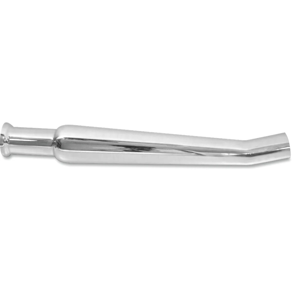 Silenciador megáfono con extremo de campana — entrada 1-3/4", longitud 20", cromo