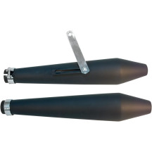 Silenciador Café — 48,5 cm (19"), 44,5 mm (1-3/4"), negro mate