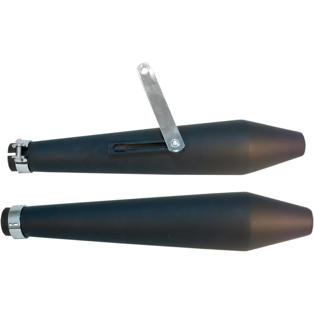 Silenciador Café — 48,5 cm (19"), 44,5 mm (1-3/4"), negro mate