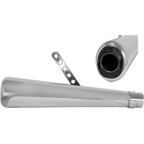 Roadhawk 50 Silenciador oval — 17.5" de largo, entrada 1.75", montaje izquierdo o derecho