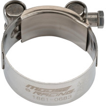 Stainless Steel Exhaust Clamp — 49.3–53.8 mm (1.94–2.12 in)