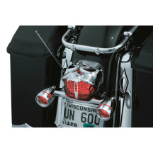 Zombie™ Taillight Cover — 1973–2019 H-D models with conventional fender-mounted taillights, Chrome