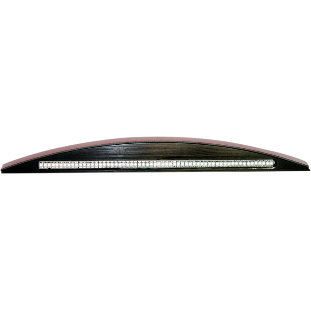 Piloto trasero LED integrado — Aluminio mecanizado, Negro, Montaje en guardabarros trasero, Para Harley-Davidson