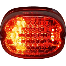 Low Profile LED Taillight with Integrated Auxiliary Turn Signals