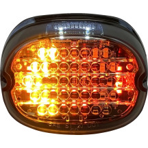 Low Profile LED Taillight with Integrated Auxiliary Turn Signals