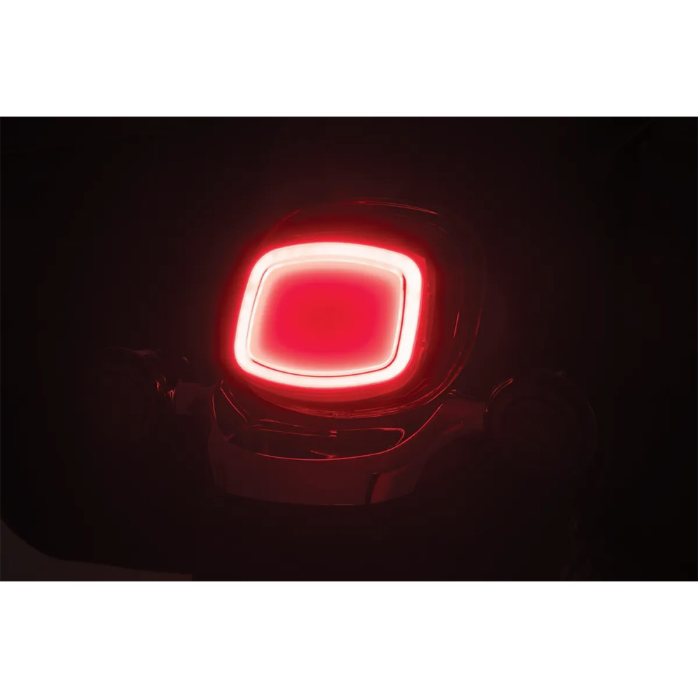 Piloto trasero Tracer LED — Harley Davidson®, lente roja, carcasa negra
