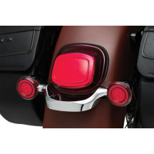 Piloto trasero Tracer LED — Harley Davidson®, lente roja, carcasa negra