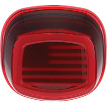 Pilotos traseros Tracer bandera de EE. UU. LED — Harley Davidson®, rojo