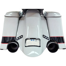 Thunder-Pod Taillight Kit — 95.3 mm x 31.8 mm, Clear lens, Black housing, Harley-Davidson