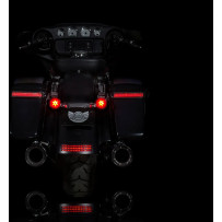 ProBEAM® Intermitentes LED rojos con lentes rojas — ajuste JAE, compatibles con Harley-Davidson®, rojo