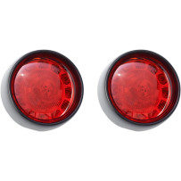 Inserciones traseras de intermitente LED ProBeam® Bullet con bisel — casquillo 1156, lente roja