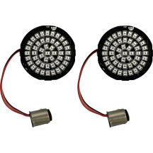 Insertos LED Genesis® 4 con anillo rojo para intermitentes — 48 LED, casquillo 1157, trasero