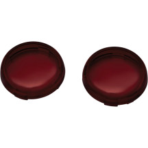 Lentes de repuesto para intermitentes estilo Bullet — Ajuste Harley-Davidson, rojo