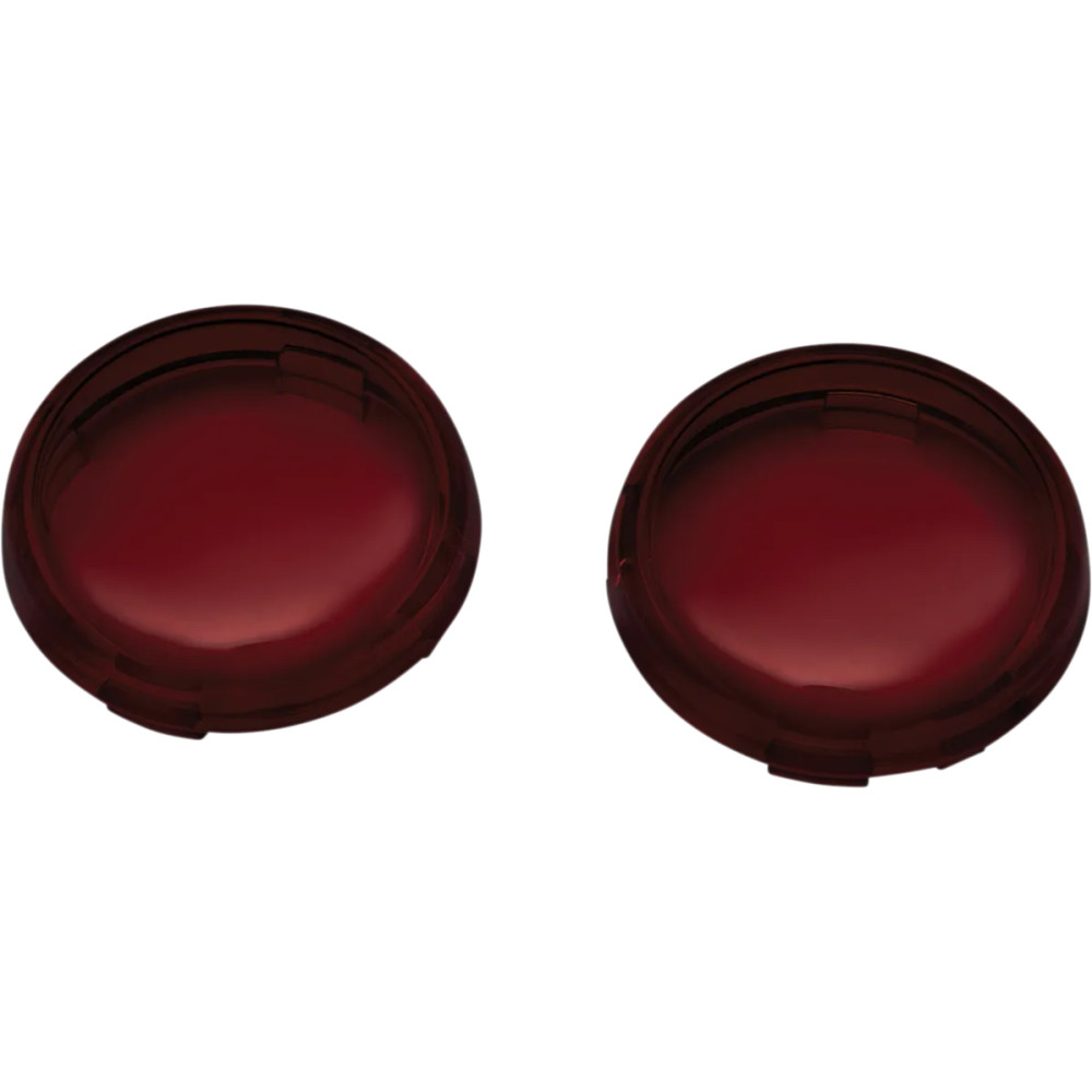 Lentes de repuesto para intermitentes estilo Bullet — Ajuste Harley-Davidson, rojo