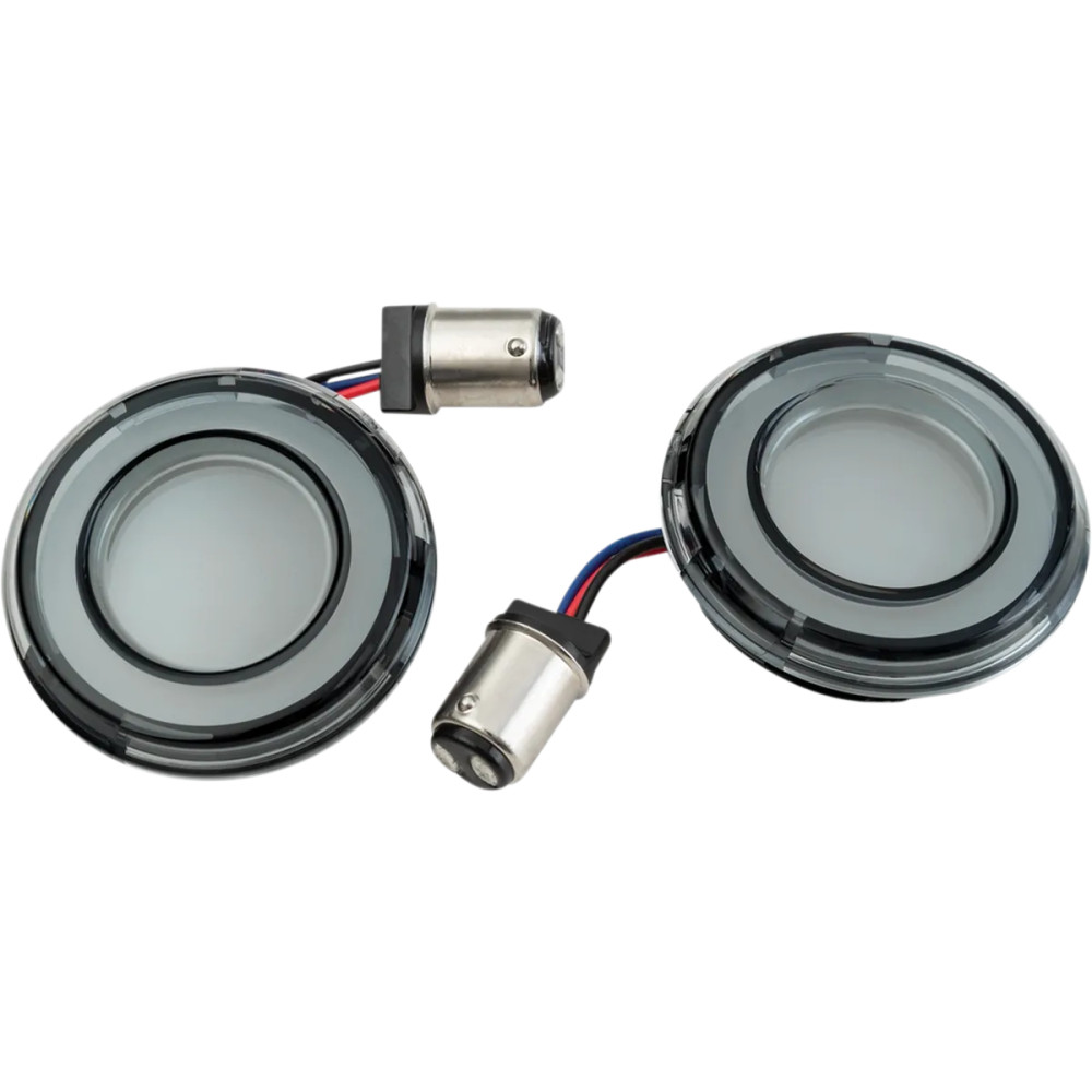 Conversiones de intermitentes delanteros Tracer L.E.D. — casquillo 1157, ámbar, lente ahumada