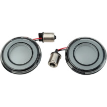 Tracer L.E.D. Conversiones de intermitentes traseros — ajuste 1156, LEDs rojos, lente ahumado, par